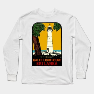 Galle Lighthouse Vintage Style Long Sleeve T-Shirt